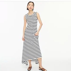 Jcrew high low rise striped dress